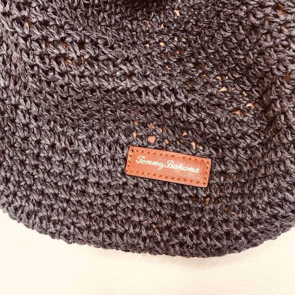 Tommy Bahama Nay Blue Crochet Bahama Mama Hobo Bag 17" - Picture 3 of 12